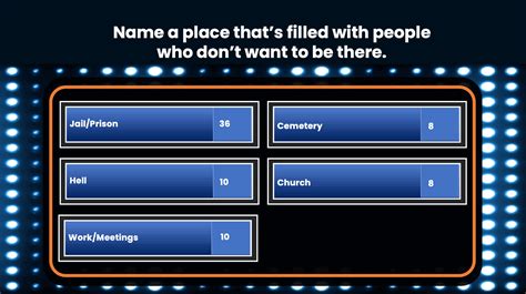 family feud game questions and answers